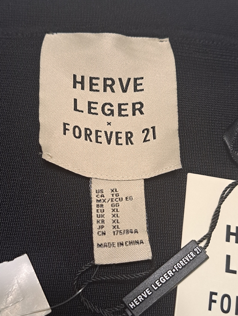 Herve Leger x Forever 21 Blk Bandage High-Waist Midi Bodycon Pencil Skirt XL NWT - Picture 5 of 10
